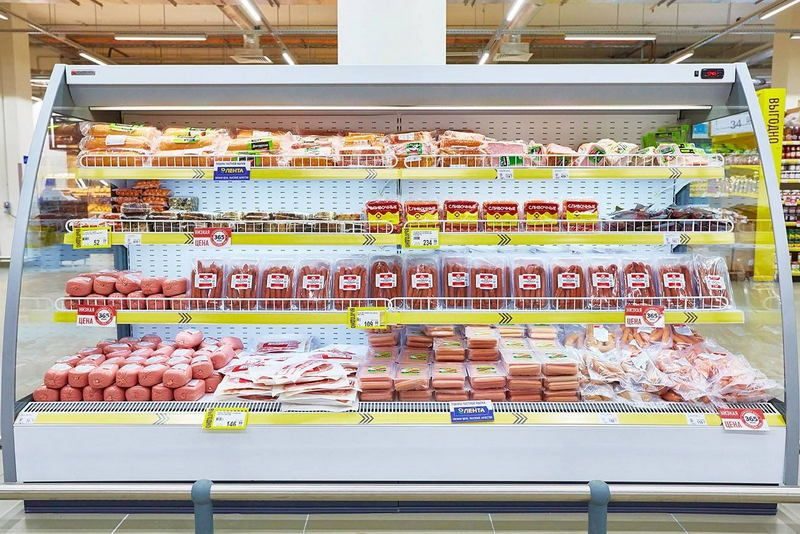 Фото Холодильная горка гастрономическая с выносным агрегатом BrandFord Ikar торцевая — арт. ШХ971 7