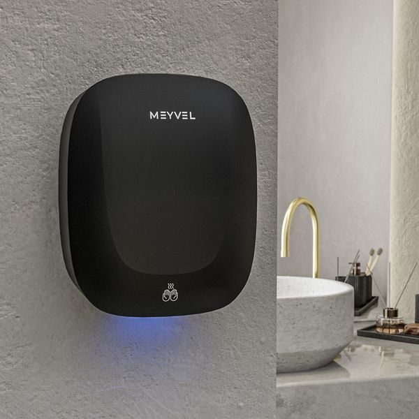 Фото Сушилка для рук автоматическая Meyvel MH13-1000P2 (Black) 2