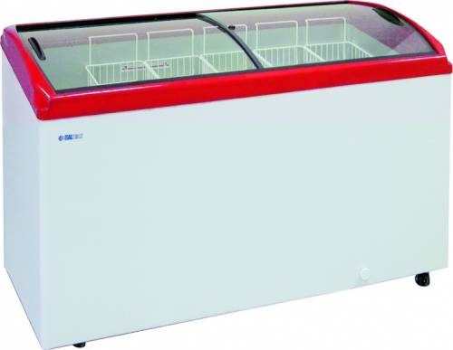 Фото Морозильный ларь ITALFROST (CRYSPI) CF400C красный (без корзин) — арт. ЛВН 400 Г К 2