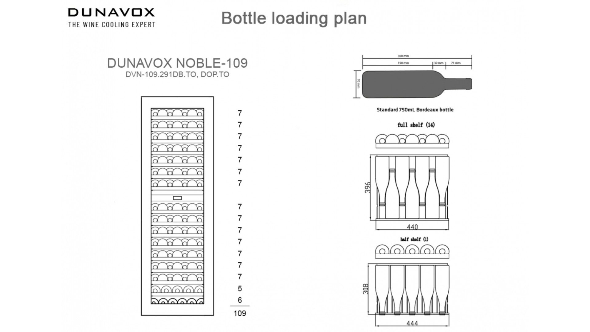 Фото Шкаф винный Dunavox DVN-109.291DB.TO компрессорный 7