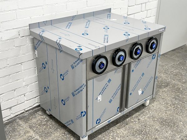 Фото Стол-тумба закрытый RESTOINOX с диспенсерами для стаканов — арт. СПЗРД4-10/6-Б 3