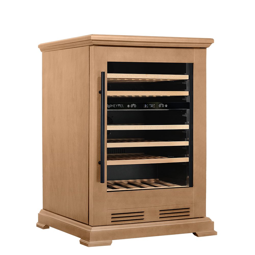 Фото Шкаф винный Meyvel MV46PRO-KBT2 компрессорный (натуральный бук) 4