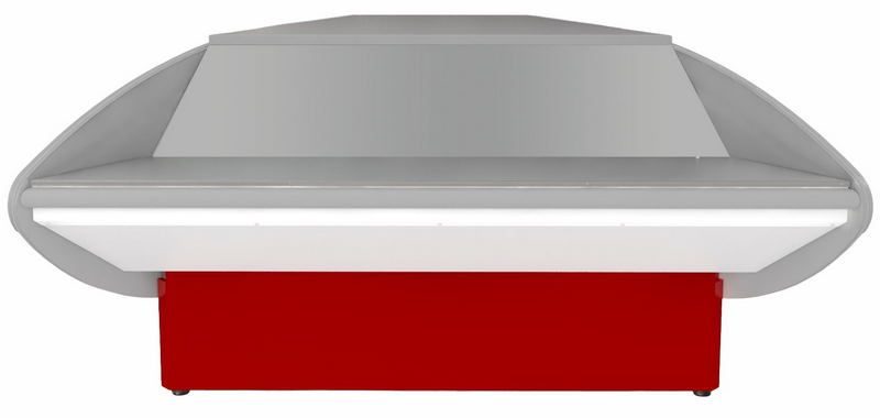 Прилавок кассовый 2629 Илеть УН красный