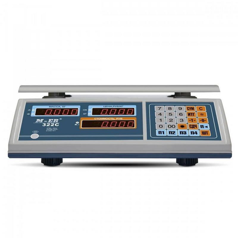 Фото Весы торговые MERTECH M-ER 322 AC-32.5 "Ibby" LED 1