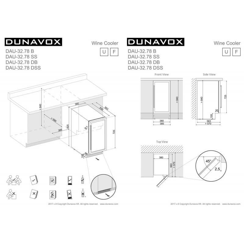Фото Шкаф винный Dunavox DAU-32.78DB 5