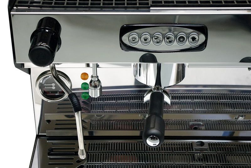 Фото Кофемашина рожковая автоматическая ACM Rounder 2 GR NERO — арт. ACMRD002N + high cup + cup warmer 2