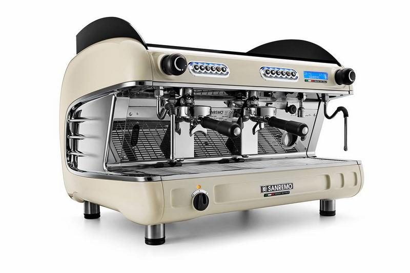 Кофемашина Sanremo Verona 2 гр. жемчужно-белая