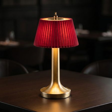 Фото Светильник настольный MGline LED PINE D 135 мм, H 265 мм, красный 4