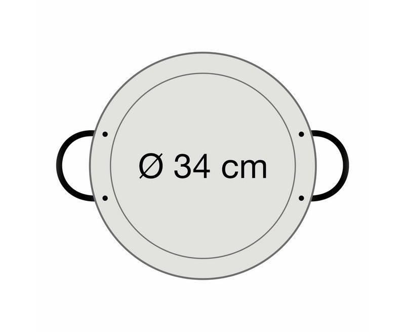 Фото Сковорода Vaello La Valenciana POLISHED STEEL PAELLA PAN 340 мм артикул 1