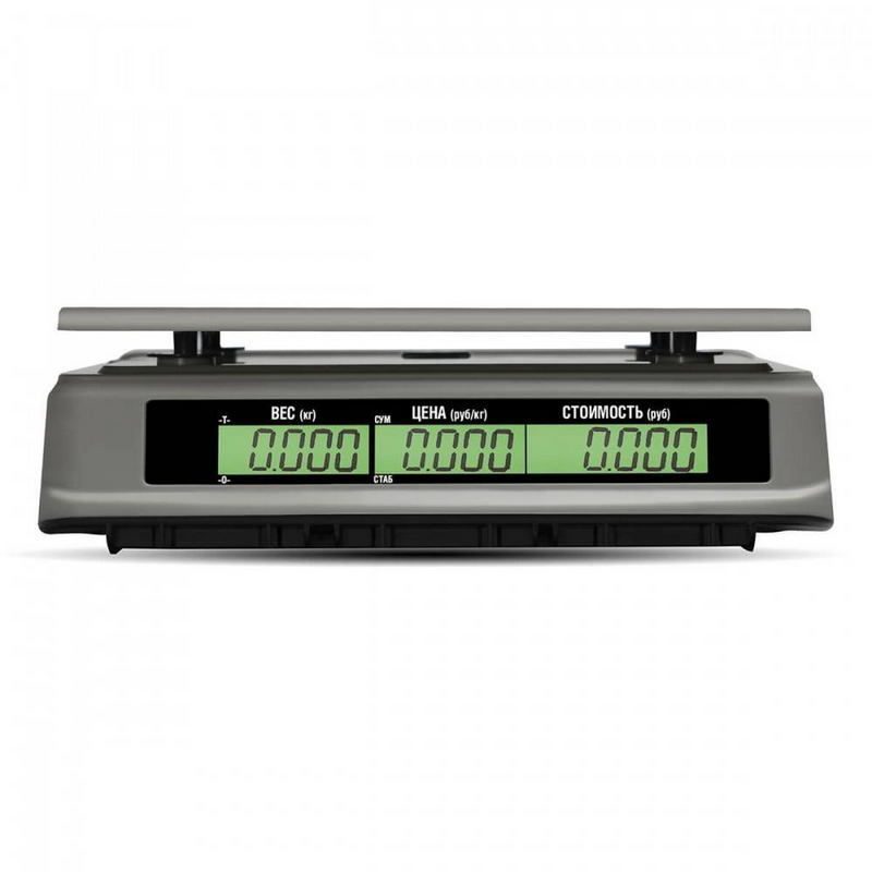 Фото Весы торговые MERTECH M-ER 328 AC-32.5 "TOUCH-M" LCD RS232 и USB 3