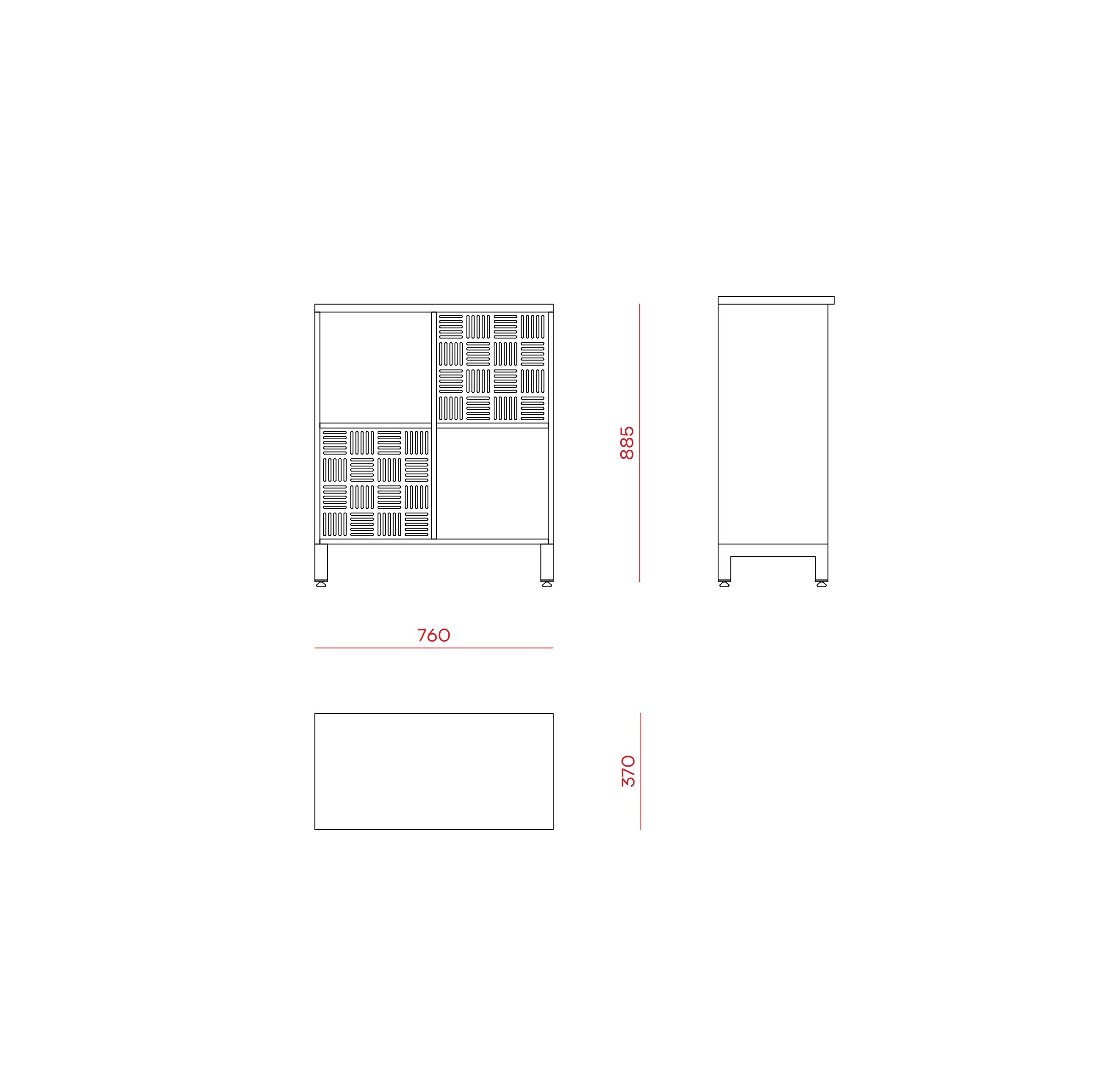 Фото Стеллажная система КОБОР SQ-2Х2 black/chicago 2