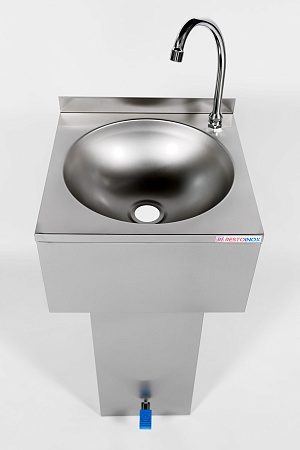 Фото Рукомойник металлический RESTOINOX напольный — арт. РННХ-40/40-Б 3