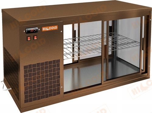 Витрина холодильная настольная VRL T 1300 L BRONZE