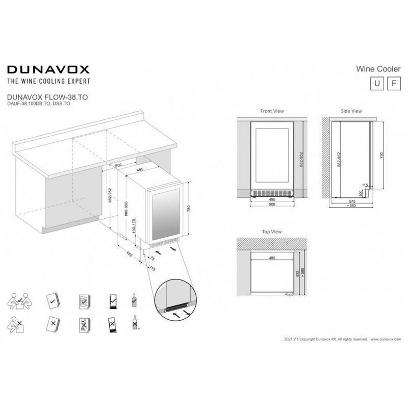 Фото Шкаф винный Dunavox DAUF-38.100DOP.TO 1