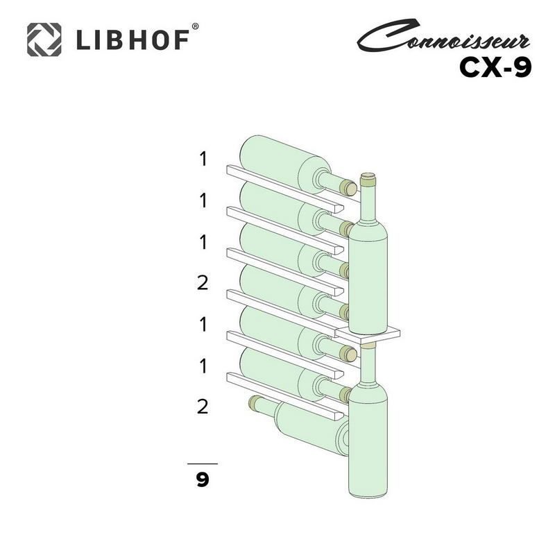 Фото Шкаф винный Libhof CX-9 silver — арт. libcx9s 7