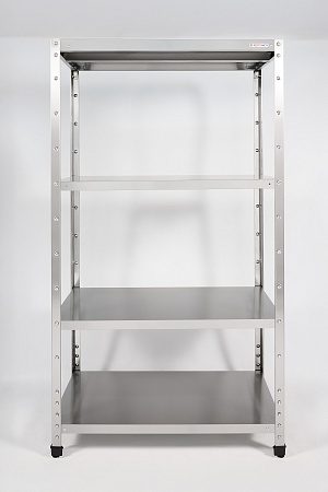 Фото Стеллаж прямой сплошной RESTOINOX — арт. СТП-10/4-ЭН 1