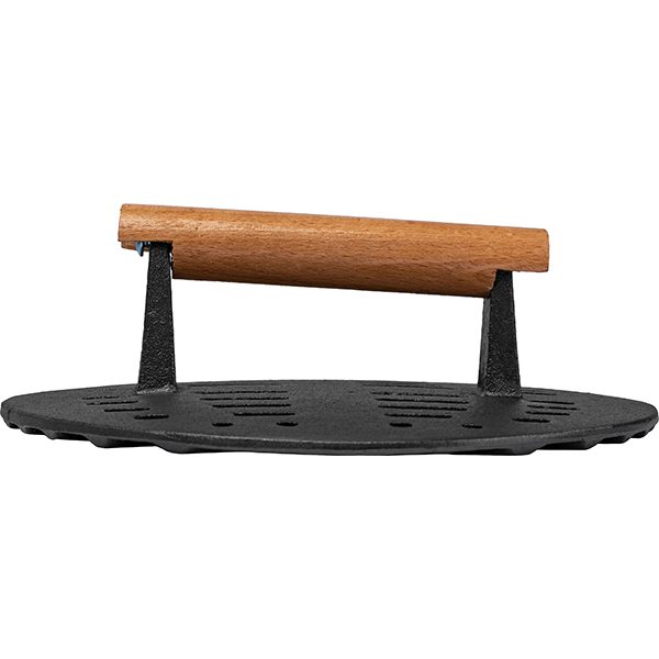 Фото Пресс для гриля ProHotel Ember Cast 12300 D 230 мм, чугун, черный артикул 4022119 1