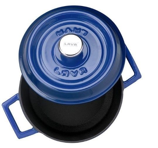 Фото Кокотница LAVA TRENDY SERIES 0,53 л, D 120 мм, H 70 мм синяя — арт. LV Y TC 12 K2 B 1