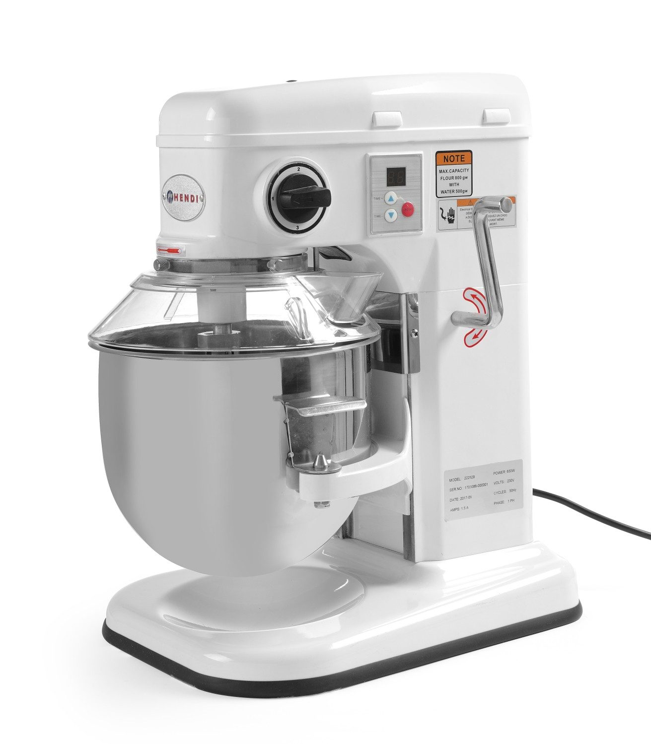 Фото Миксер планетарный настольный Hendi Kitchen Line 222829,7 л 1