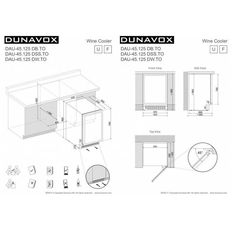 Фото Шкаф винный Dunavox DAU-45.125DOP.TO 2