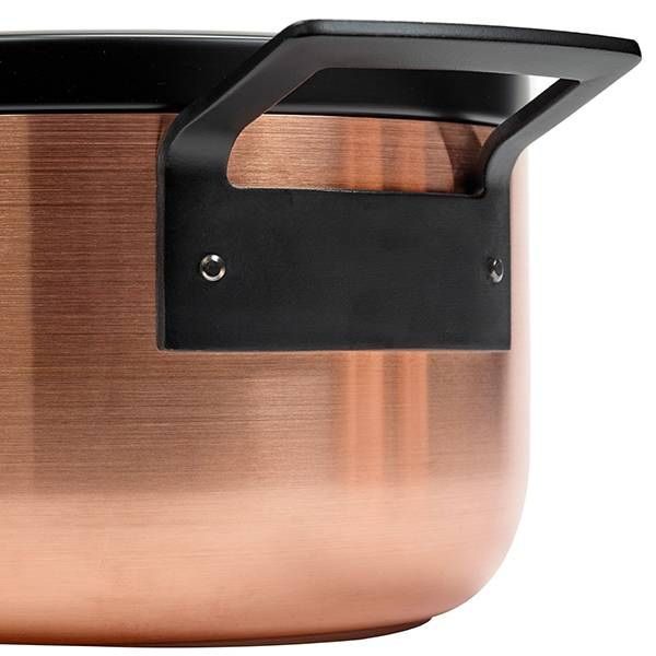 Фото Кастрюля Serax Base Cookware 6 л, D250 мм, H155 мм с крышкой цвет медный черный — арт. B2719004C 2