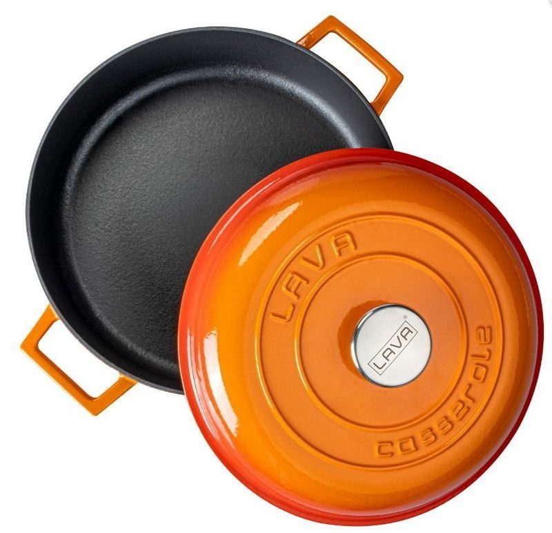 Фото Кастрюля LAVA 3,51 л, D 280 мм, H 80 мм оранжевая — арт. LV Y ST 28 KDM O 1