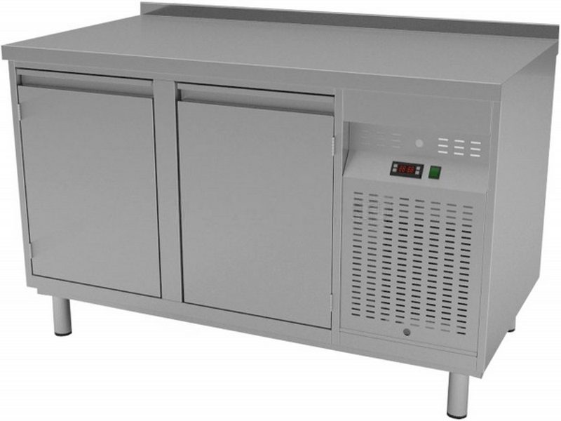 Стол холодильный Gastrolux СОБ2Б-137/2Д/S с бортом