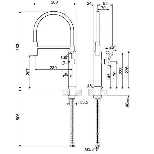Фото Смеситель SMEG — арт. MDF50BL 1