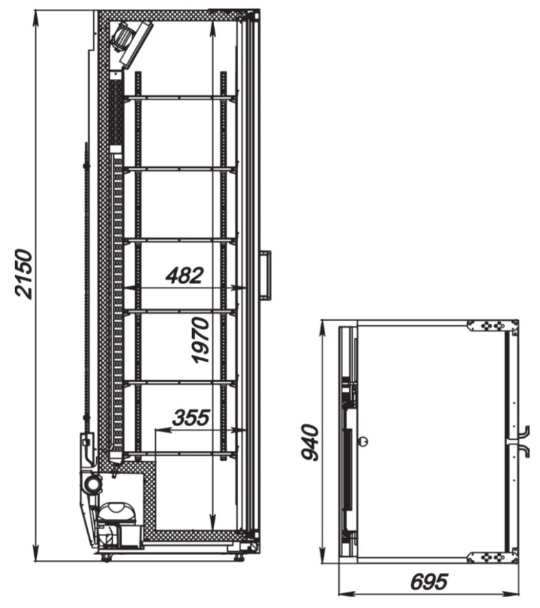 Фото Шкаф холодильный АРКТО Flex-865-Eco 2