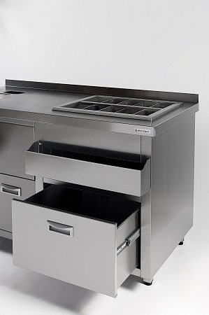 Фото Барная станция RESTOINOX с ящиками и вертушкой — арт. БСЗ1-15/6-05 4