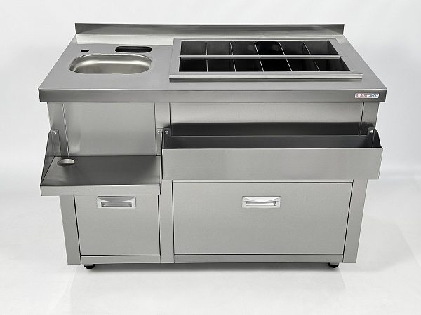 Фото Барная станция RESTOINOX с ящиками — арт. БСЗ1-12/7-02 1