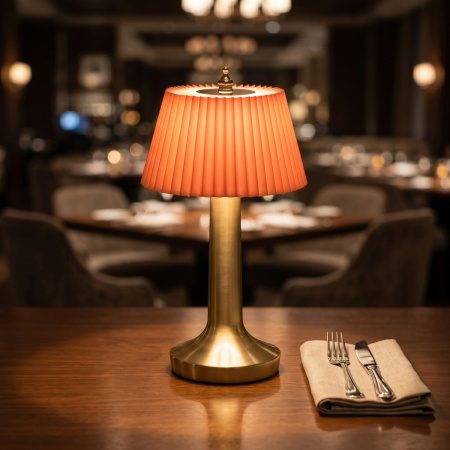 Фото Светильник настольный MGline LED PINE D 135 мм, H 265 мм, оранжевый 5