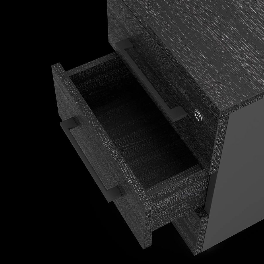 Фото Тумба приставная КОБОР TS3-40/50 black/wood 1