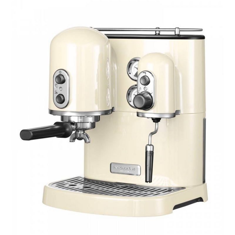 Фото Кофемашина рожковая KitchenAid Artisan 5KES2102EAC Espresso кремовая 1
