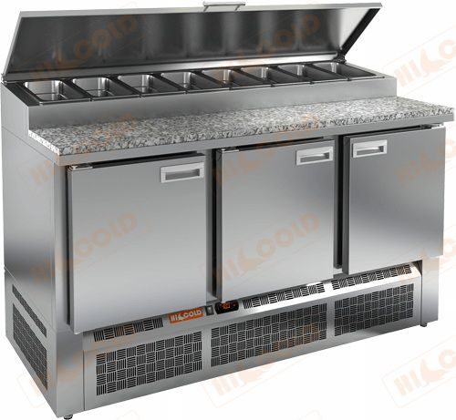 Стол для пиццы HICOLD PZE1-111/GN (1/3H) (камень)