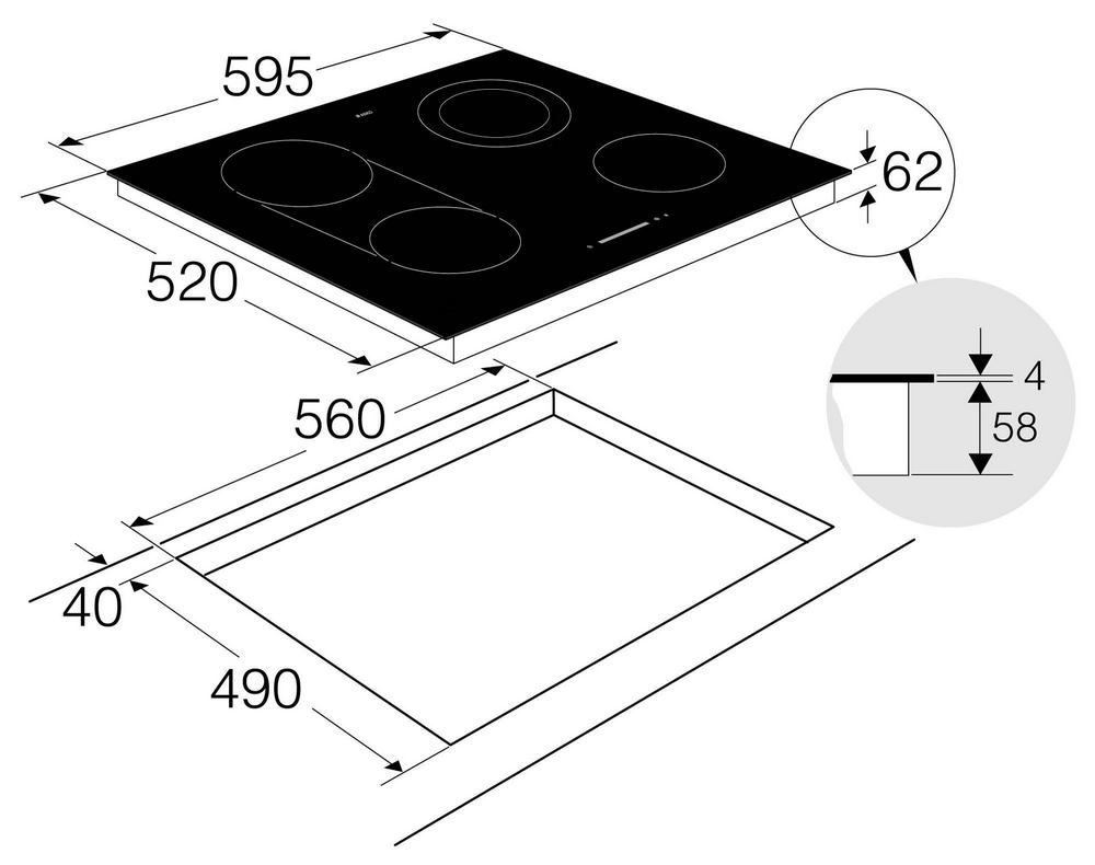 Фото Варочная панель электрическая Asko HCL634G 1