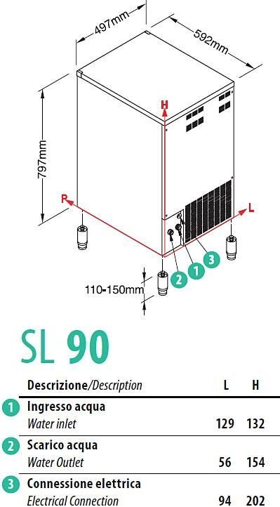 Фото Льдогенератор NTF SL 90 W 3