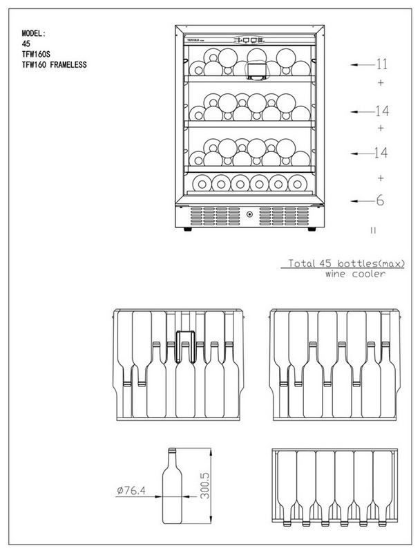 Фото Шкаф винный TEFCOLD TFW200-S рама нерж. 2
