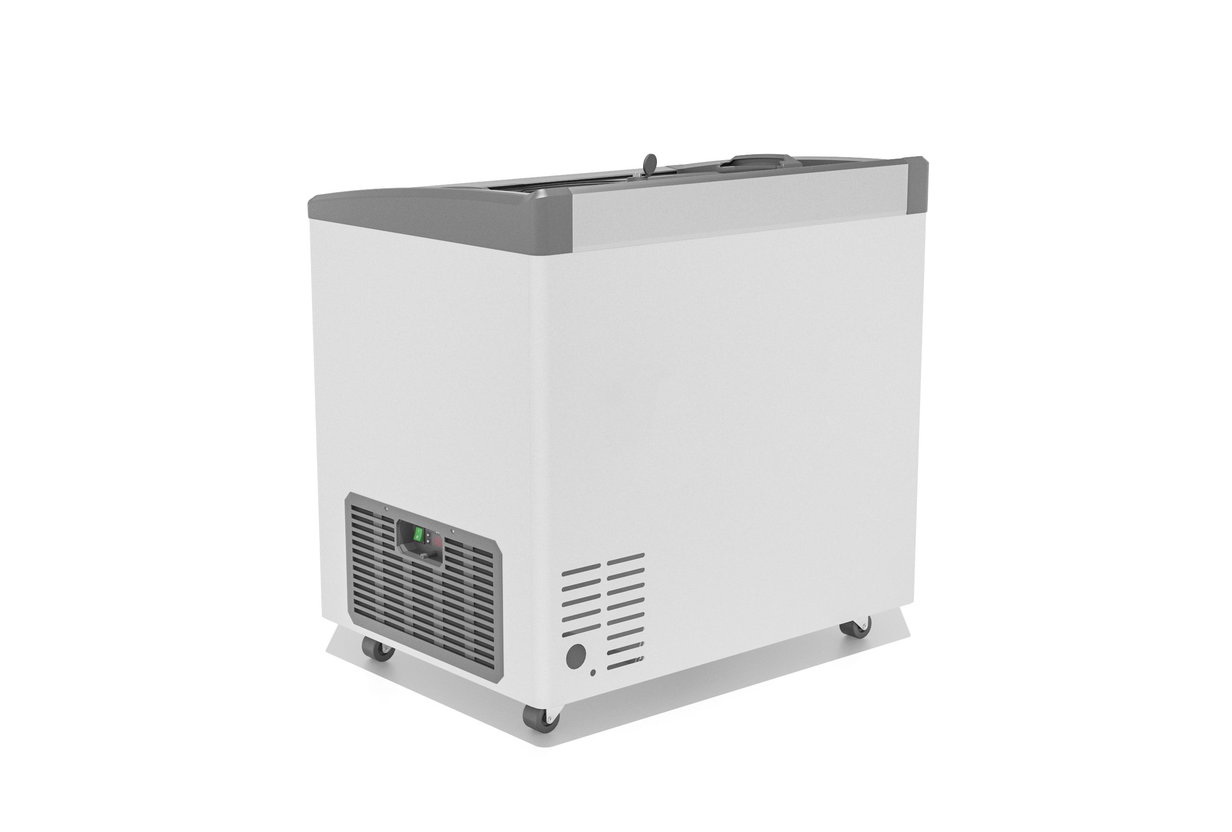 Фото Морозильный ларь Gellar FG 250 E серый V25 (алюминиевая рамка) 3
