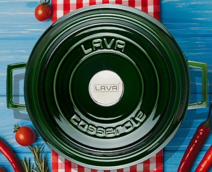 Кастрюля LAVA Premium 4, 49 л LV Y TC 24 PR K2 G