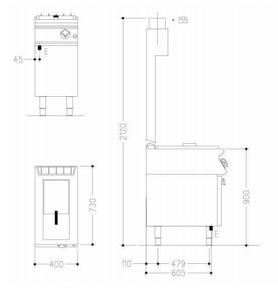Фото Фритюрница электрическая Mareno NF74E10 1