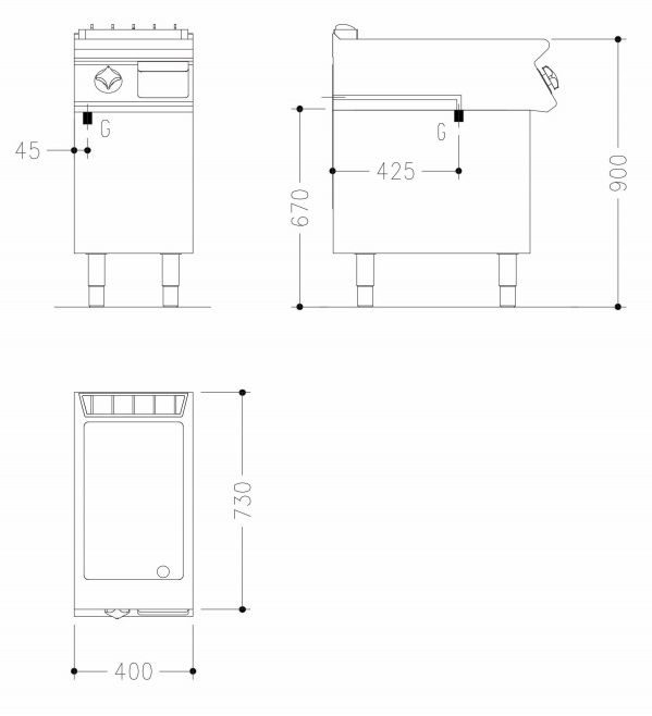 Фото Поверхность жарочная газовая Mareno NFT74GTLO 1