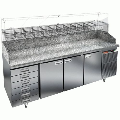 Фото Стол для пиццы HICOLD PZ4-111/GN 6R без витрины 1