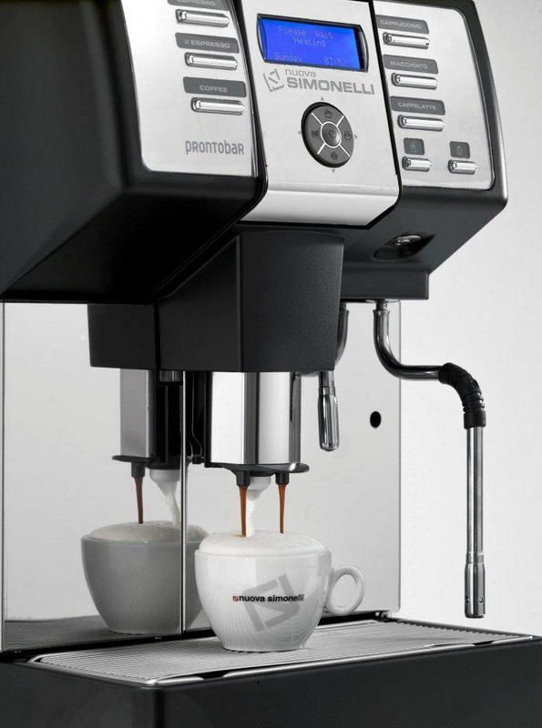 Фото Кофемашина суперавтомат Nuova Simonelli Prontobar 2 grinders AD black + Russian LCD 1