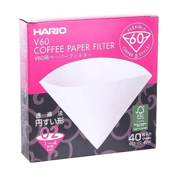 Фильтры бумажные Hario Vcf-02-40w белые 40шт.
