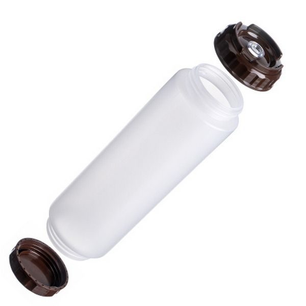 Фото Емкость для соуса Gastroplast 1000 мл, D 75 мм, H 257 мм, 2 крышки носик, прозрачная артикул 79712 1