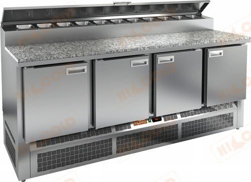Стол для пиццы HICOLD PZE2-1111/GN (1/6H) (камень)