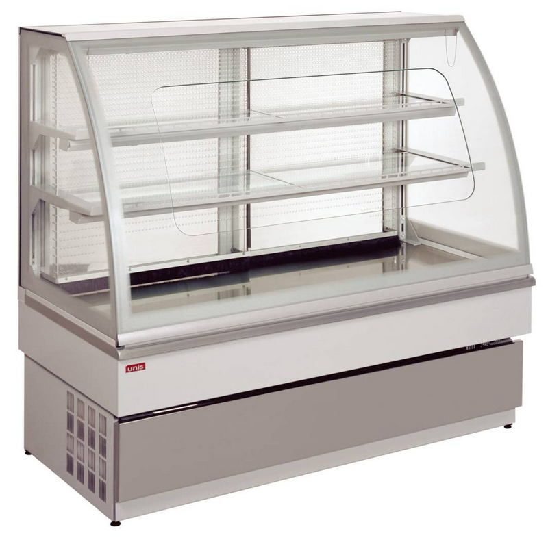Витрина кондитерская UNIS 1500 Self-service, inox
