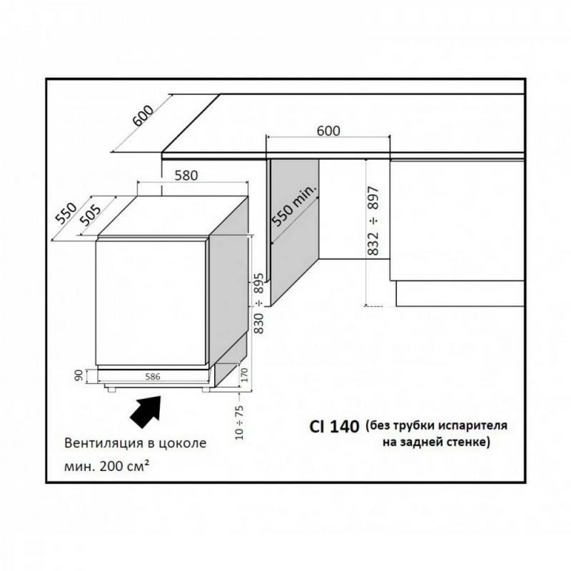 Фото Шкаф винный IP Industrie CIRK 141 CF 2