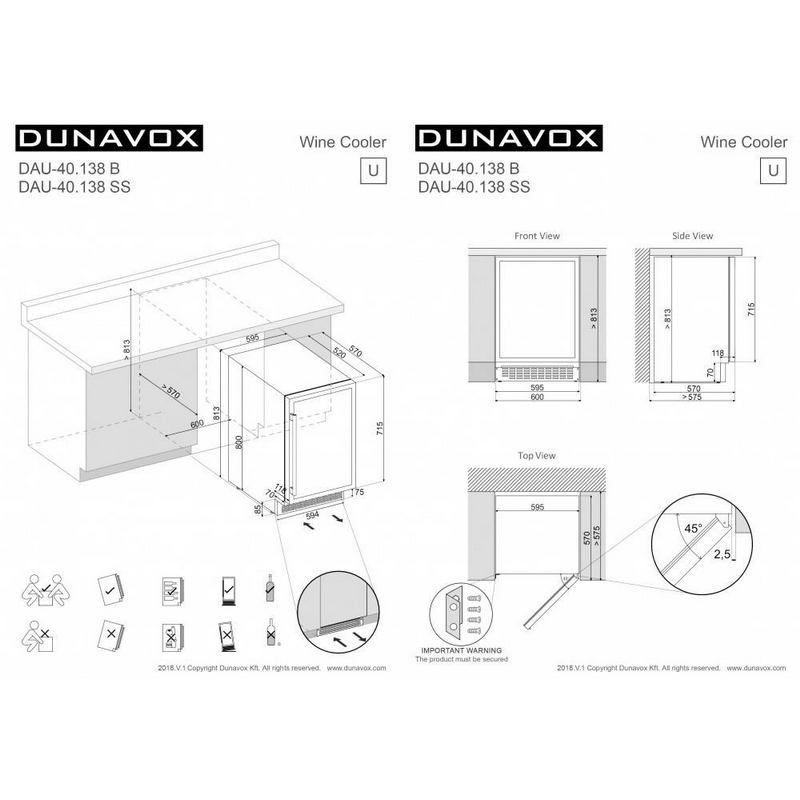 Фото Шкаф винный Dunavox DAU-40.138B 5